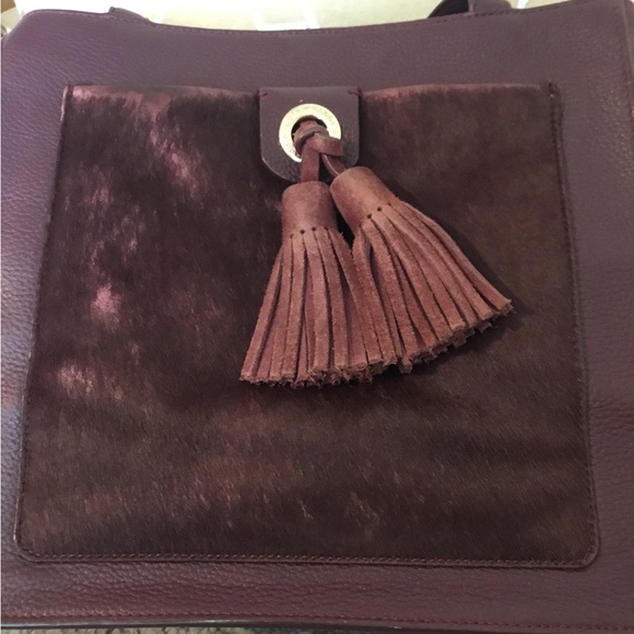 Vintage Kate Spade Suede Cowhide Leather Shoulder Bag - Picture 7 of 16